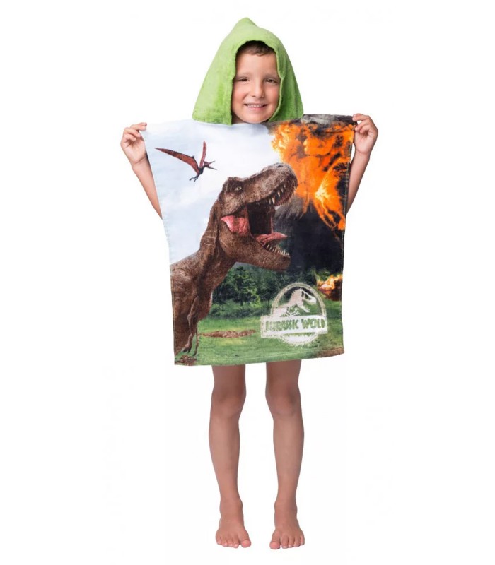 Jurassic World Volcano bērnu pončo dvielis 27615 01 (1)