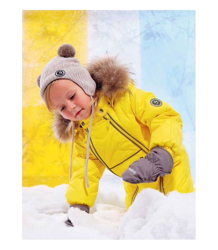 Huppa bērnu spalvu kombinezons ar dabīgu spalvu Beata 1 31930155*70002 (4)