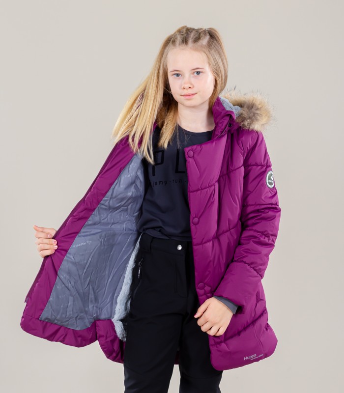 Huppa куртка с натуральным мехом для девочек 300g Rosa 1 17910130*8003 (4)